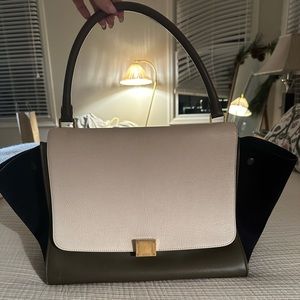 Celine large tri color trapeze bag